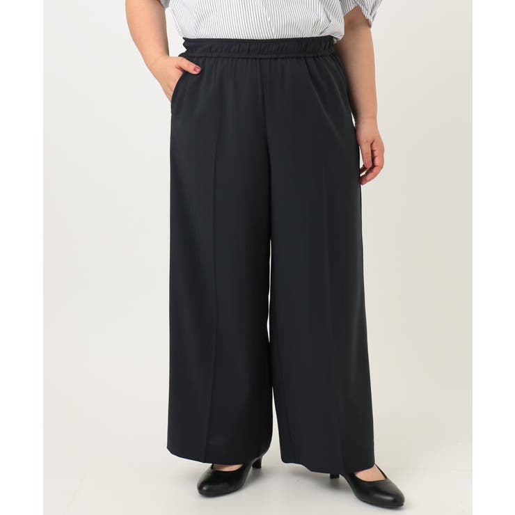 【大きいサイズ/接触冷感】カノコセンタープレスパンツ | eur3 | 詳細画像7 