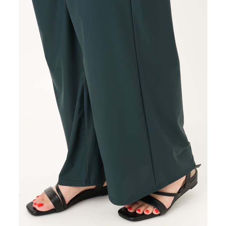 【大きいサイズ/接触冷感】ナイロンストレッチワイドパンツ | eur3 | 詳細画像13 