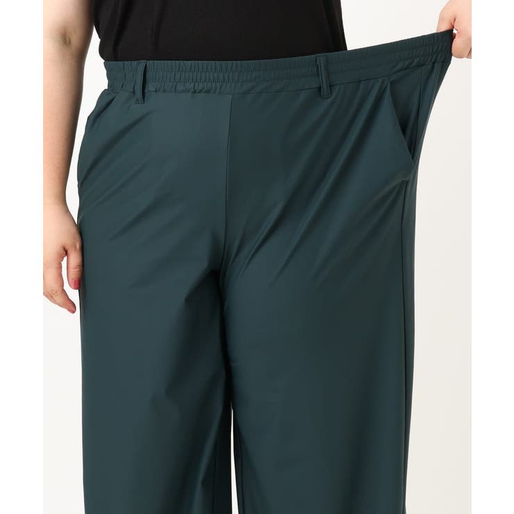 【大きいサイズ/接触冷感】ナイロンストレッチワイドパンツ | eur3 | 詳細画像15 