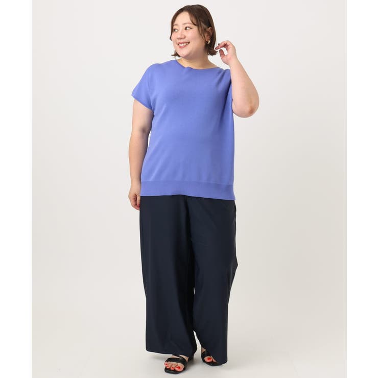 【大きいサイズ/接触冷感】ナイロンストレッチワイドパンツ | eur3 | 詳細画像28 