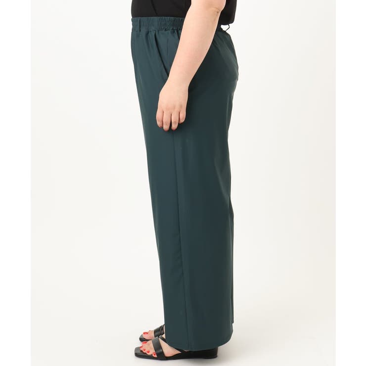 【大きいサイズ/接触冷感】ナイロンストレッチワイドパンツ | eur3 | 詳細画像8 