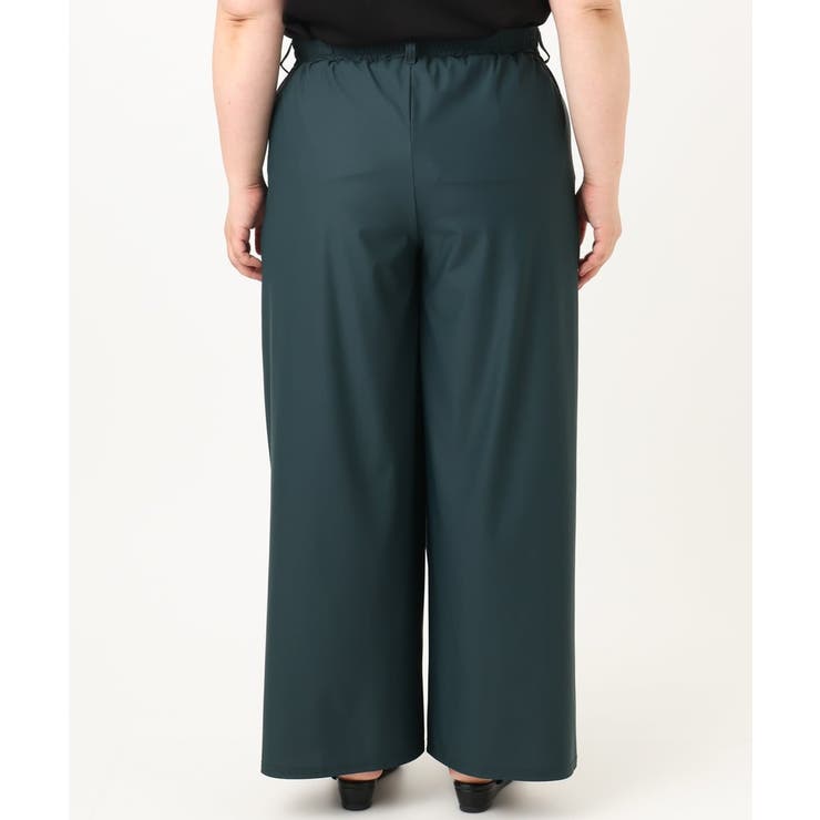 【大きいサイズ/接触冷感】ナイロンストレッチワイドパンツ | eur3 | 詳細画像9 