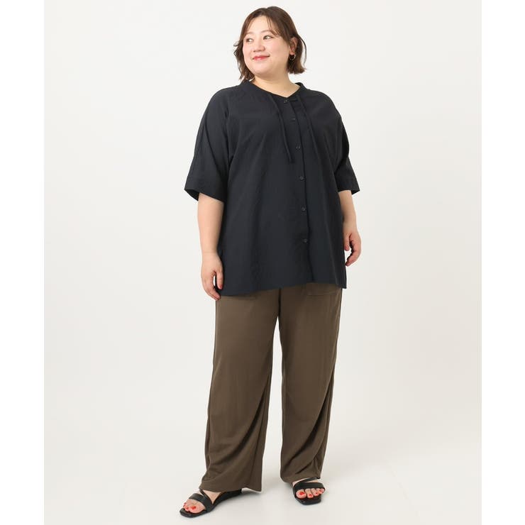 【大きいサイズ/接触冷感】カノコワイドパンツ | eur3 | 詳細画像16 