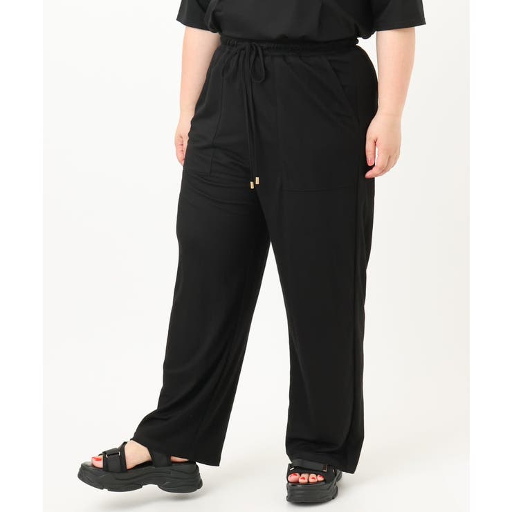 【大きいサイズ/接触冷感】カノコワイドパンツ | eur3 | 詳細画像21 