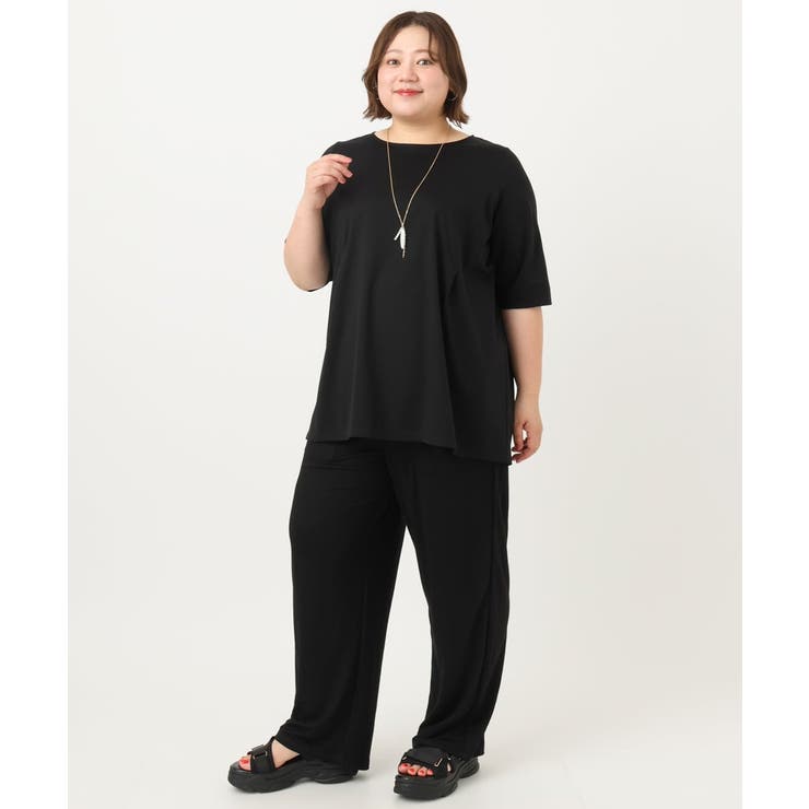 【大きいサイズ/接触冷感】カノコワイドパンツ | eur3 | 詳細画像23 