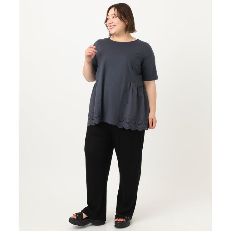 【大きいサイズ/接触冷感】カノコワイドパンツ | eur3 | 詳細画像26 