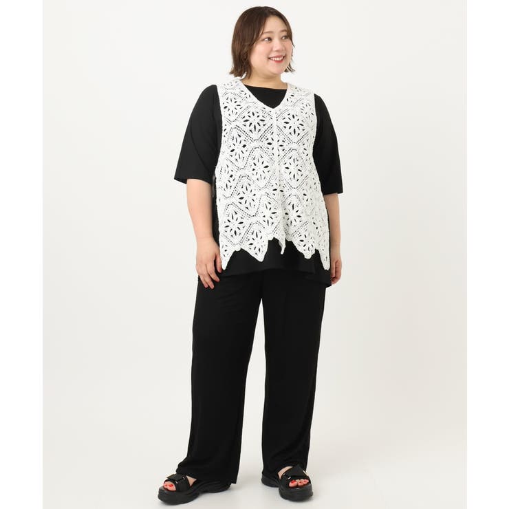 【大きいサイズ/接触冷感】カノコワイドパンツ | eur3 | 詳細画像27 