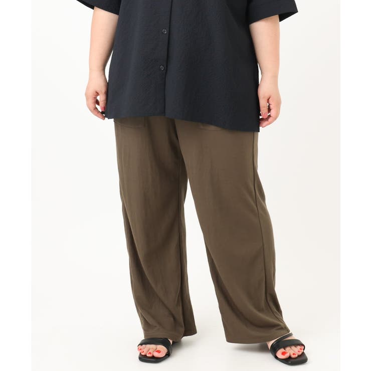 【大きいサイズ/接触冷感】カノコワイドパンツ | eur3 | 詳細画像6 