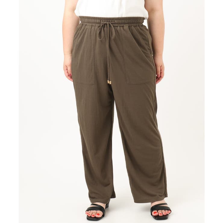 【大きいサイズ/接触冷感】カノコワイドパンツ | eur3 | 詳細画像7 