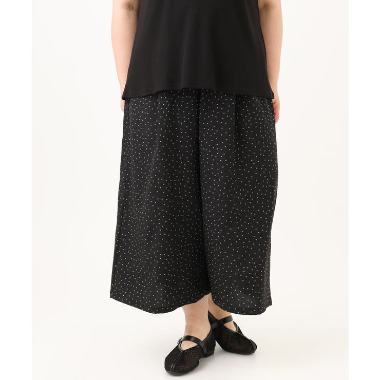 【大きいサイズ/接触冷感】エステルストレッチワイドパンツ | eur3 | 詳細画像28 