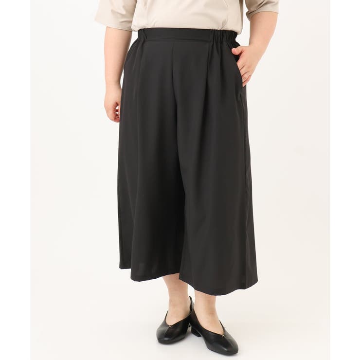【大きいサイズ/接触冷感】エステルストレッチワイドパンツ | eur3 | 詳細画像33 