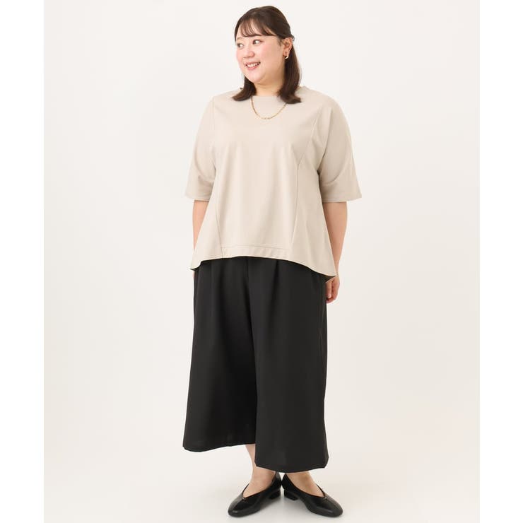 【大きいサイズ/接触冷感】エステルストレッチワイドパンツ | eur3 | 詳細画像39 