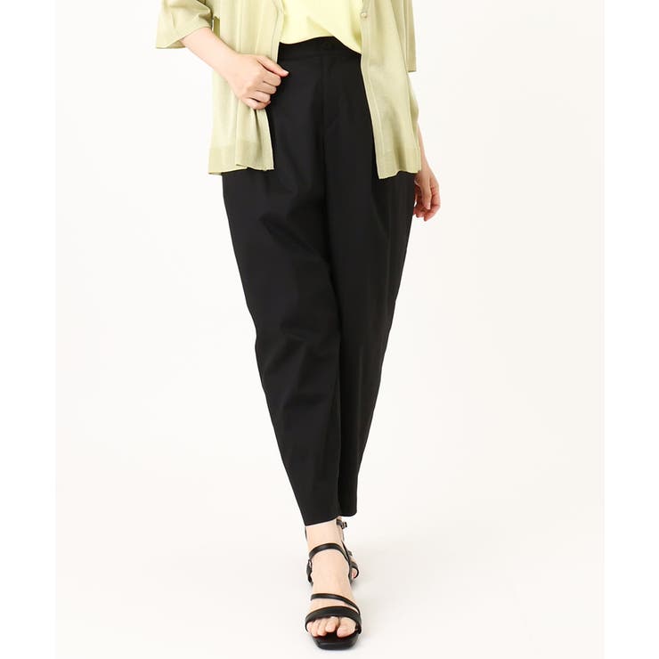 ブラック(94) | 【大きいサイズ】タックパンツ | eur3