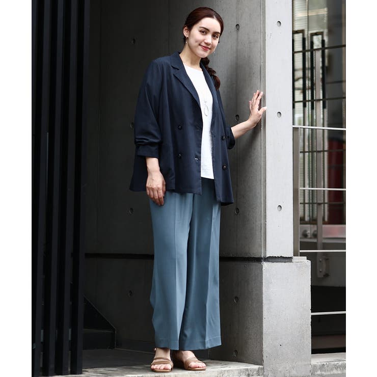 【大きいサイズ】センタープレステーパードパンツ | eur3 | 詳細画像4 