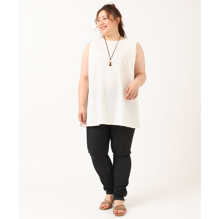 【大きいサイズ/接触冷感】デニムレギンスパンツ | eur3 | 詳細画像28 