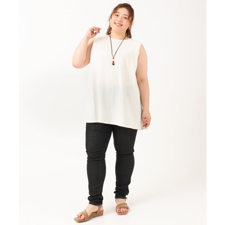 【大きいサイズ/接触冷感】デニムレギンスパンツ | eur3 | 詳細画像29 