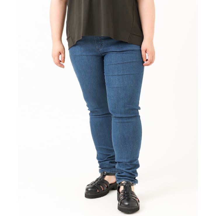 【大きいサイズ/接触冷感】デニムレギンスパンツ | eur3 | 詳細画像5 