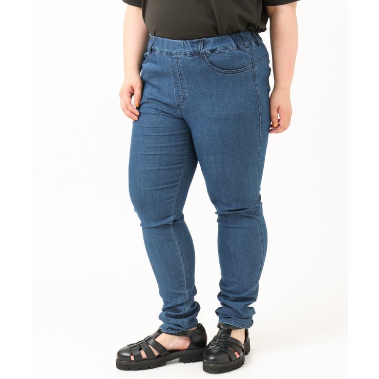 【大きいサイズ/接触冷感】デニムレギンスパンツ | eur3 | 詳細画像8 