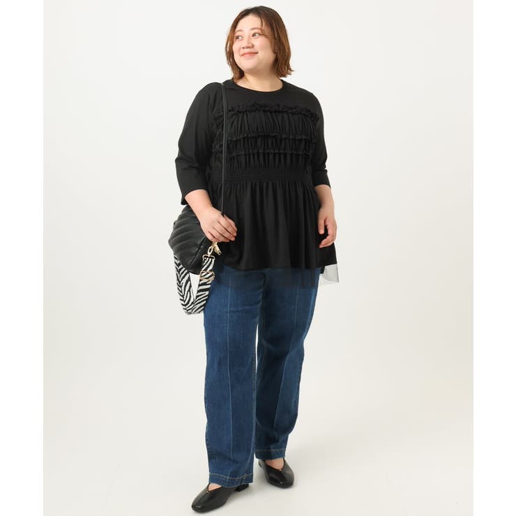 【大きいサイズ】ストレッチストレートデニム | eur3 | 詳細画像16 