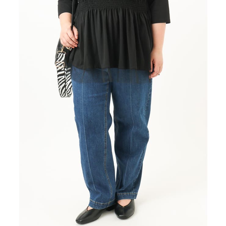 【大きいサイズ】ストレッチストレートデニム | eur3 | 詳細画像6 