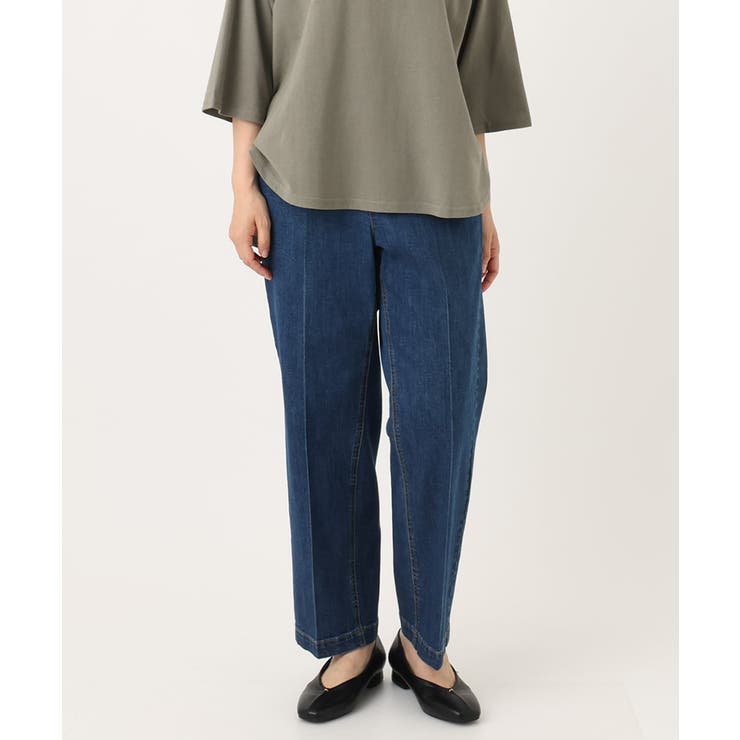 ブルー(55) | 【大きいサイズ】ストレッチストレートデニム | eur3