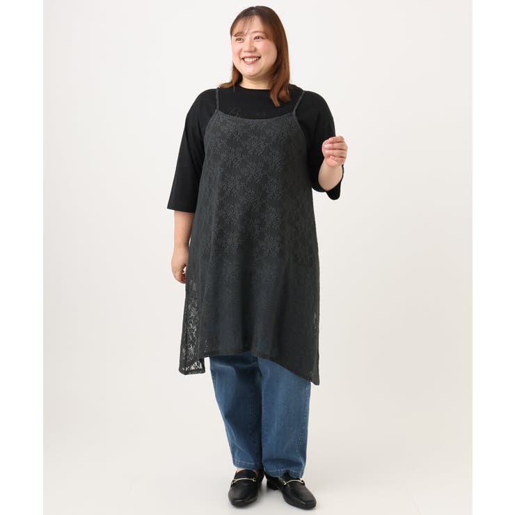 【WEB先行販売】【大きいサイズ/洗える】カーブシルエットデニムパンツ | eur3 | 詳細画像14 