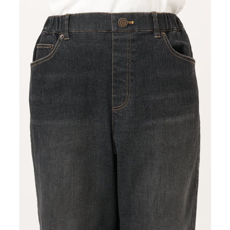 【WEB先行販売】【大きいサイズ/洗える】カーブシルエットデニムパンツ | eur3 | 詳細画像17 