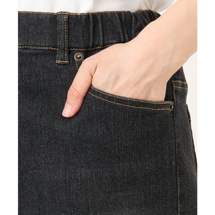 【WEB先行販売】【大きいサイズ/洗える】カーブシルエットデニムパンツ | eur3 | 詳細画像18 