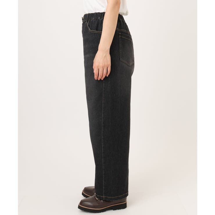 【WEB先行販売】【大きいサイズ/洗える】カーブシルエットデニムパンツ | eur3 | 詳細画像23 