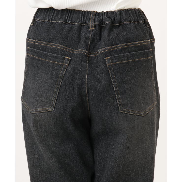 【WEB先行販売】【大きいサイズ/洗える】カーブシルエットデニムパンツ | eur3 | 詳細画像25 