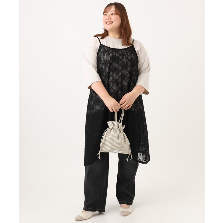 【WEB先行販売】【大きいサイズ/洗える】カーブシルエットデニムパンツ | eur3 | 詳細画像32 