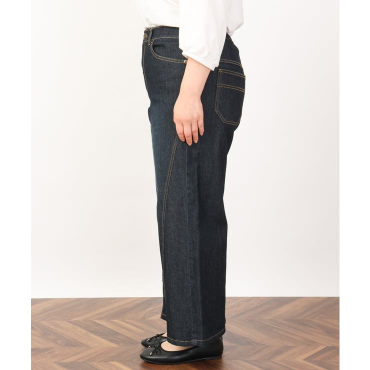 【大きいサイズ】ワイドストレッチデニム | eur3 | 詳細画像12 