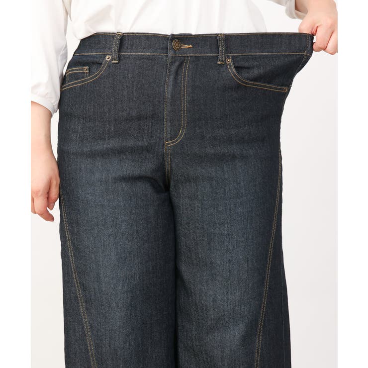 【大きいサイズ】ワイドストレッチデニム | eur3 | 詳細画像20 