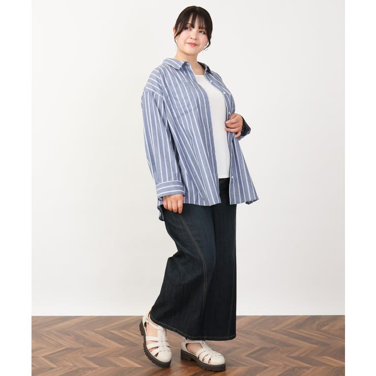 【大きいサイズ】ワイドストレッチデニム | eur3 | 詳細画像22 