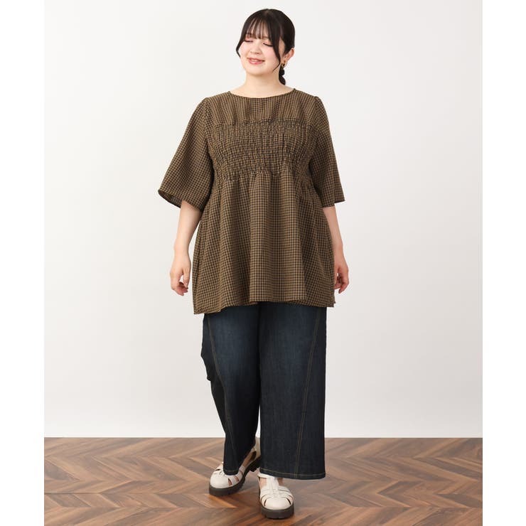 【大きいサイズ】ワイドストレッチデニム | eur3 | 詳細画像24 