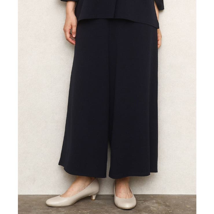 【大きいサイズ】カットジョーゼットワイドパンツ | eur3 | 詳細画像1 