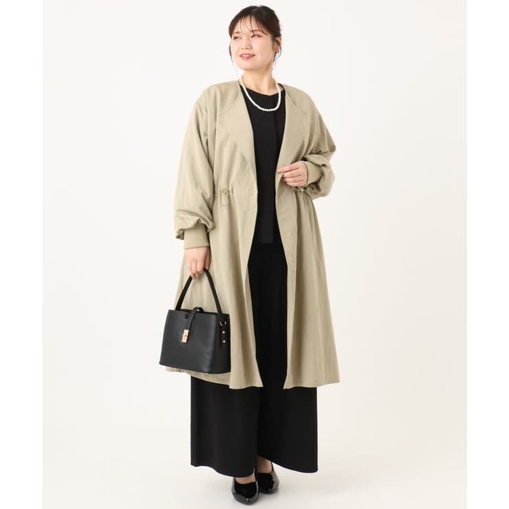 【大きいサイズ】カットジョーゼットワイドパンツ | eur3 | 詳細画像20 