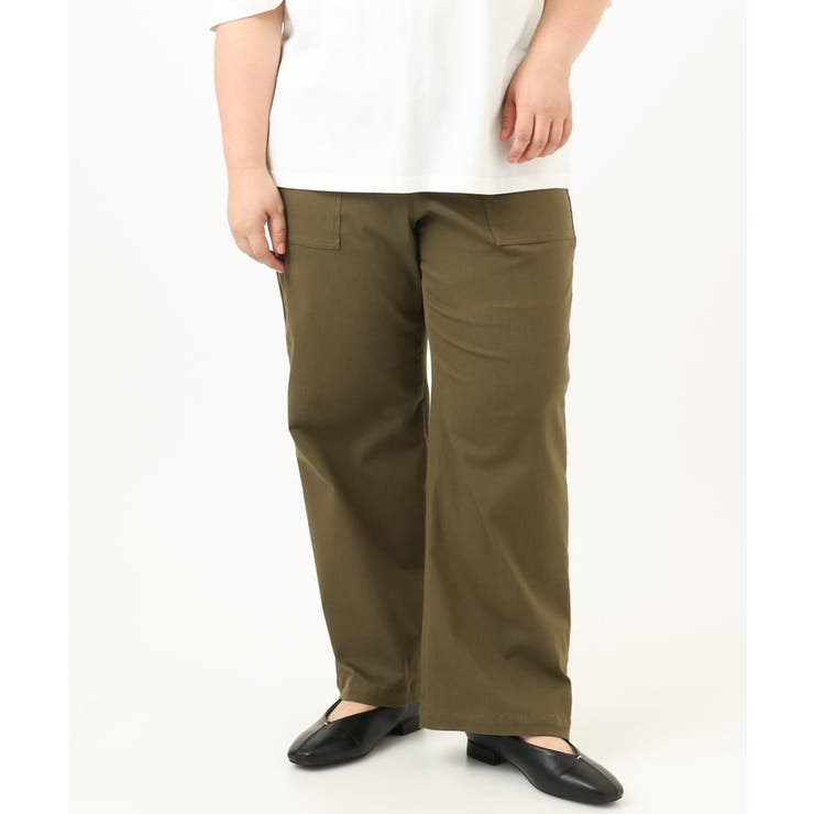 【大きいサイズ】ストレッチベイカーパンツ | eur3 | 詳細画像2 