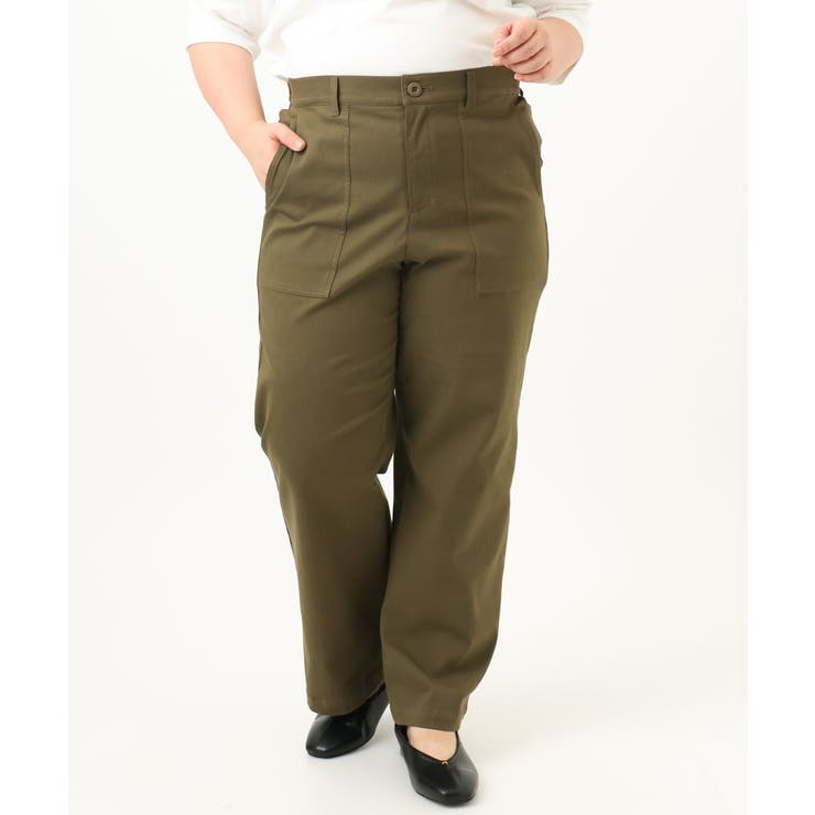 【大きいサイズ】ストレッチベイカーパンツ | eur3 | 詳細画像3 