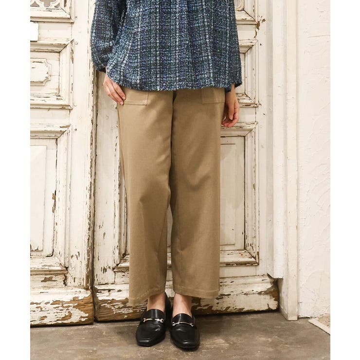 モカ(84) | 【大きいサイズ】ストレッチベイカーパンツ | eur3