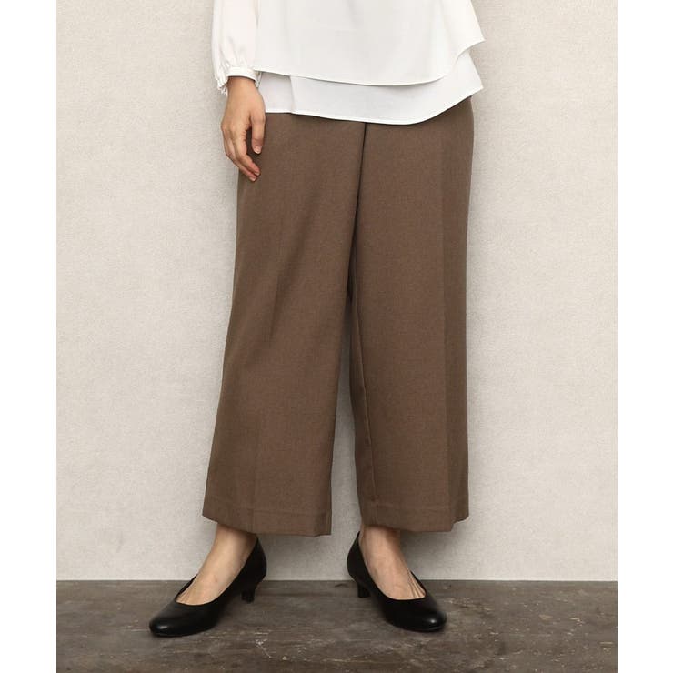 【大きいサイズ/11号サイズあり】ソフィーツイルセンタープレスパンツ | eur3 | 詳細画像1 