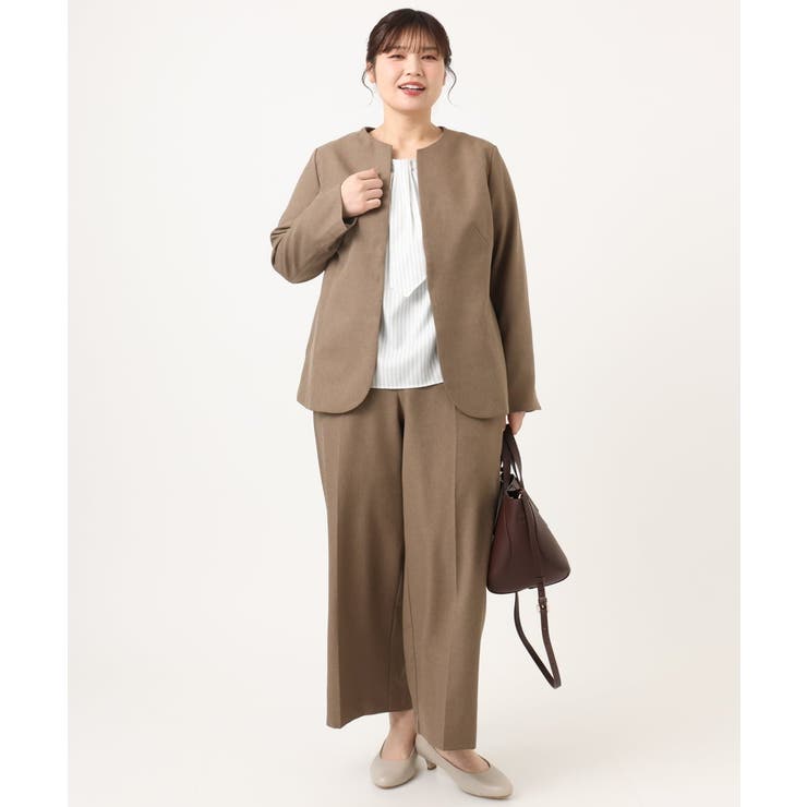 【大きいサイズ/11号サイズあり】ソフィーツイルセンタープレスパンツ | eur3 | 詳細画像18 