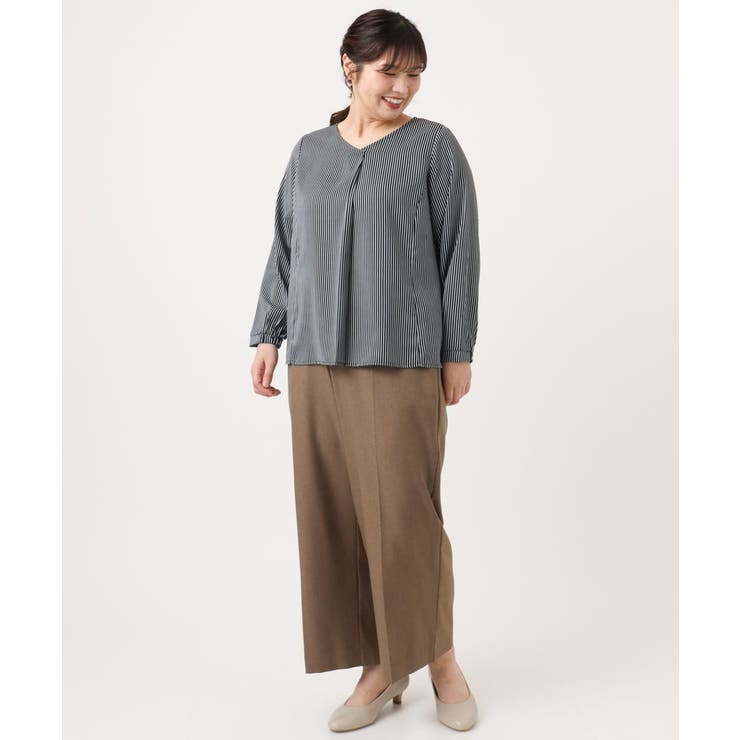 【大きいサイズ/11号サイズあり】ソフィーツイルセンタープレスパンツ | eur3 | 詳細画像19 