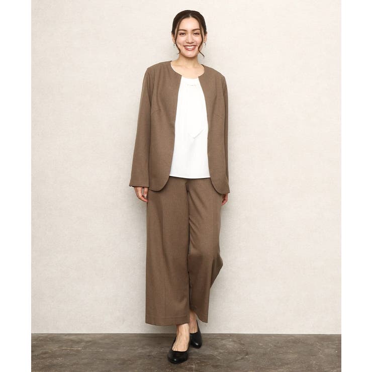 【大きいサイズ/11号サイズあり】ソフィーツイルセンタープレスパンツ | eur3 | 詳細画像3 