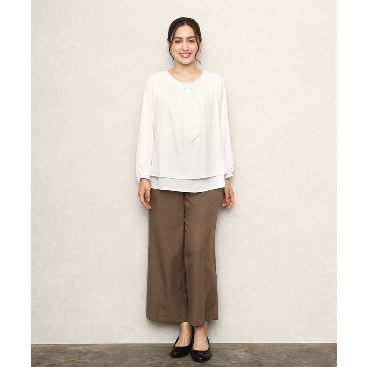 【大きいサイズ/11号サイズあり】ソフィーツイルセンタープレスパンツ | eur3 | 詳細画像4 