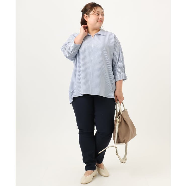 【大きいサイズ】ストレッチスリムパンツ | eur3 | 詳細画像4 