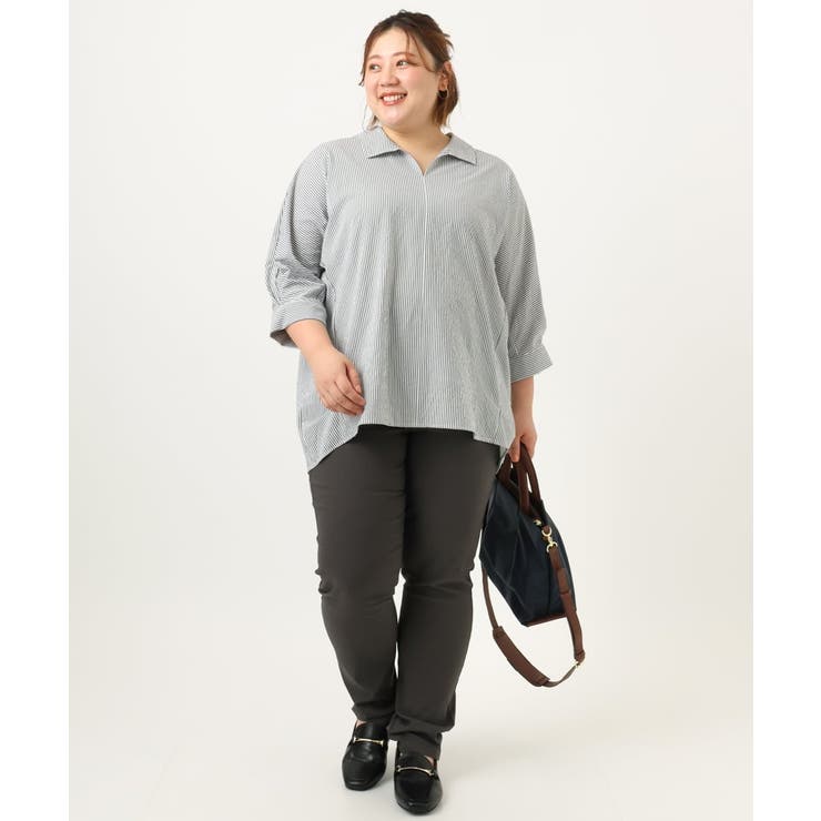 【大きいサイズ】ストレッチスリムパンツ | eur3 | 詳細画像6 