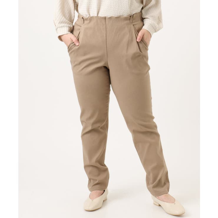 【シリーズ累計販売2万枚！/大きいサイズ】さらさらストレッチテーパードパンツ | eur3 | 詳細画像2 