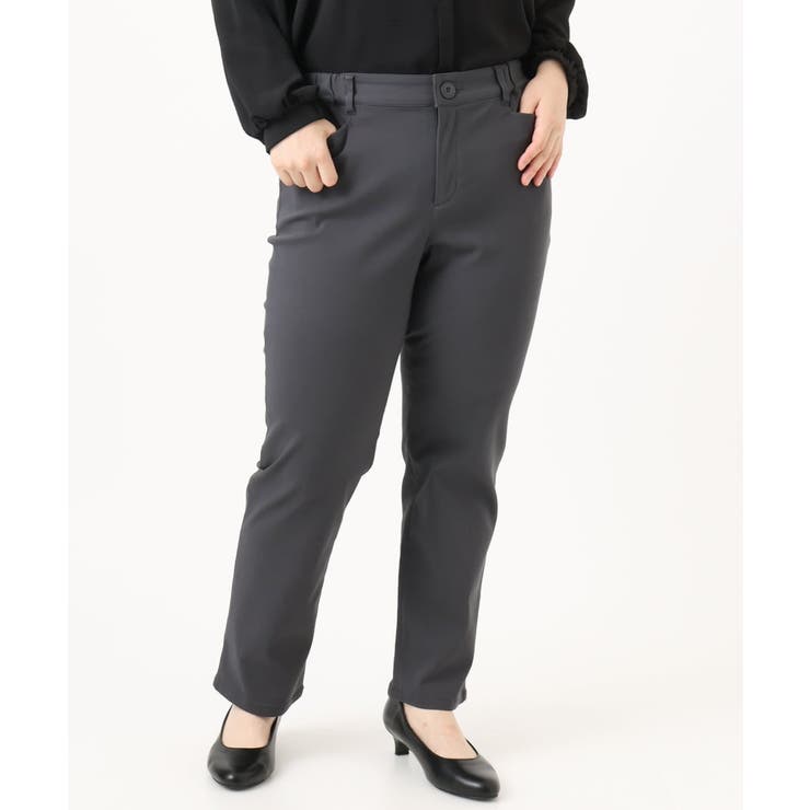 【大きいサイズ】さらさらストレッチストレートパンツ | eur3 | 詳細画像6 