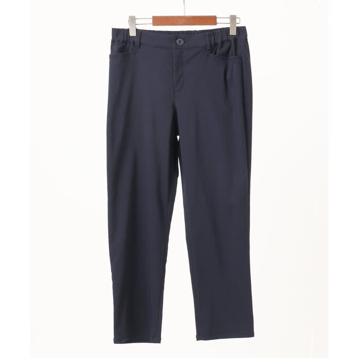 ネイビー(57) | 【大きいサイズ】さらさらストレッチストレートパンツ | eur3